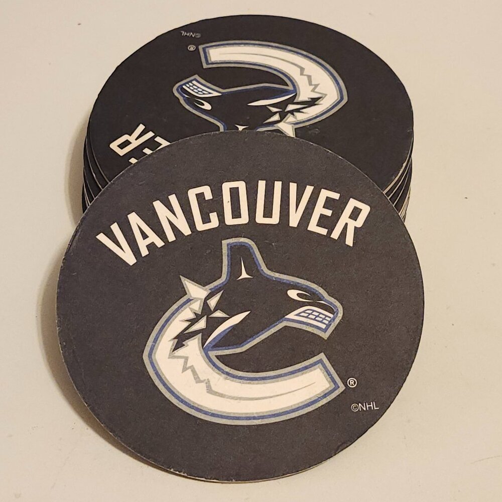 VANCOUVER CANUCKS COASTER Lot Bar Mat Home Bar NHL